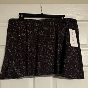 New Athleta Black Patterned Women's Skirt XL